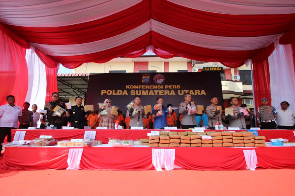Polres Sergai Ungkap 261 Kasus Narkoba, 352 Tersangka Diamankan